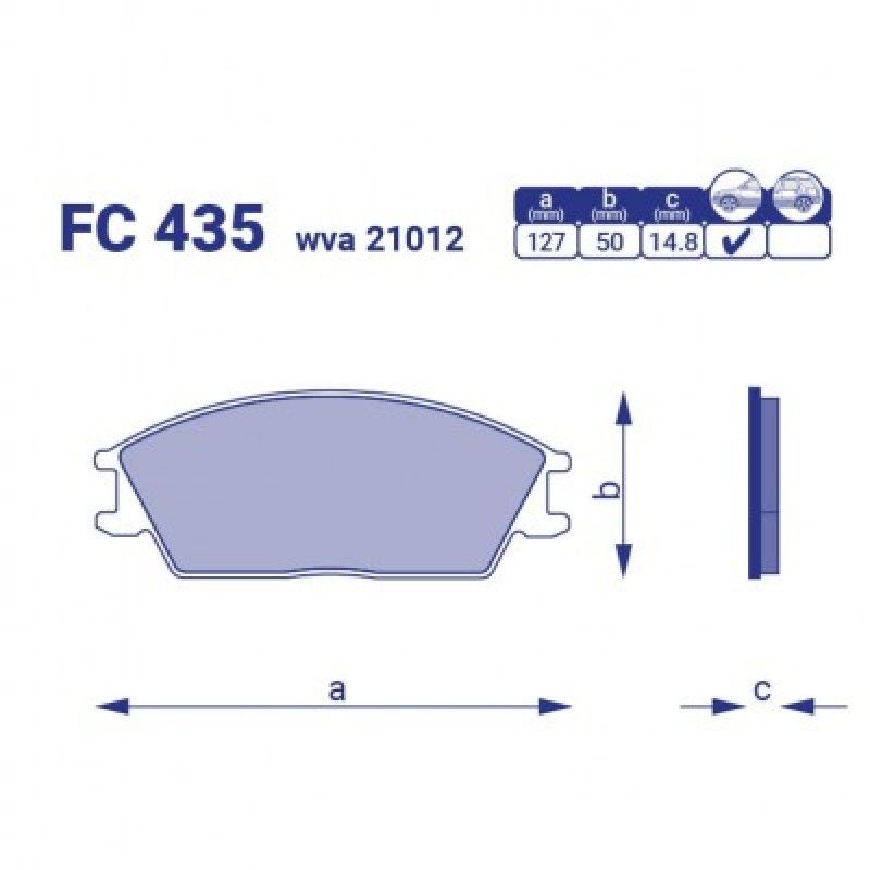 Колодки гальмівні передні WVA 21012 Hyundai Accent I,II,Elantra I,Getz,Pony,Honda Accord II