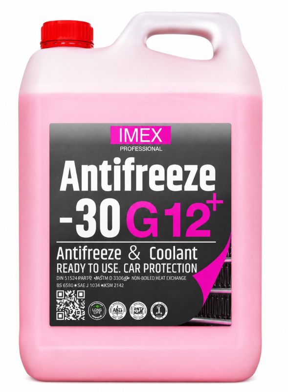 Тосол Антифриз (-30)  (5 кг) красный G12+ флуоресцентный , присадки BASF