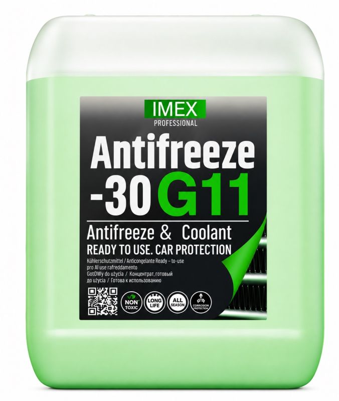 Тосол Антифриз (-30) (10 кг) зеленый G11 флуоресцентный , присадки BASF