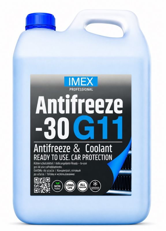 Тосол Антифриз (-30)  (5 кг) синий G11 флуоресцентный , присадки BASF