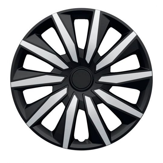 Колпаки автомобильные (4шт.) R15 Decente Silver&Black