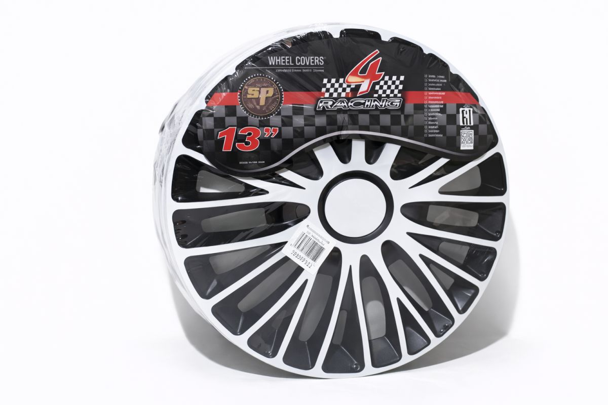 Автомобильные Колпаки (4шт) R13 Mugello PRO White&Black Argo